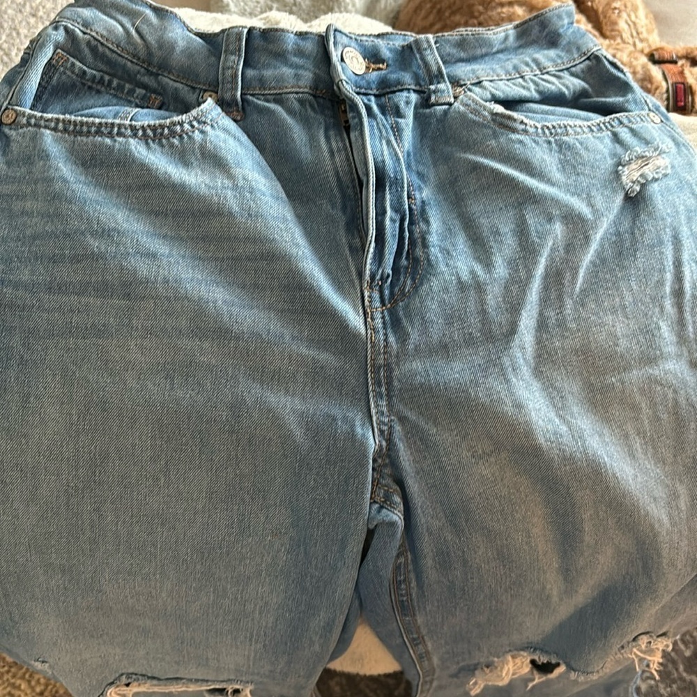 Rewash super high rise vintage light coloured jeans in 27